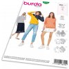 Strih Burda 6315 - Mikina s kapucňou, mikina s rolákom Strih Burda 6315 - Mikina s kapucňou, mikina s rolákom