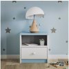 Ourbaby detský nočný stolík - modro-biely Ourbaby detský nočný stolík - modro-biely