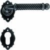 GALBUSERA Kovaná kľučka na dvere model 2101, rozetové kovanie, BB/PZ/WC
