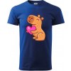 Zamilovaná kapybara - Klasické pánske tričko vyššej gramáže - 3XL ( Kráľovská modrá ) Zamilovaná kapybara - Klasické pánske tričko vyššej gramáže - 3XL ( Kráľovská modrá )
