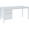 Manutan Kancelársky stôl s kontajnerom Basic, 160 x 80 x 76 cm, rovné vyhotovenie Manutan Kancelársky stôl s kontajnerom Basic, 160 x 80 x 76 cm, rovné vyhotovenie