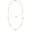 Dvojitý náhrdelník so zirkónmi a perleťou Guess Wild Flower JUBN05581JWYGT Dvojitý náhrdelník so zirkónmi a perleťou Guess Wild Flower JUBN05581JWYGT