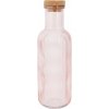 Sklenená fľaša Raya s korkovou zátkou, objem: 1,00 litra, výška: 275 mm, ø: 90 mm, ružová Sklenená fľaša Raya s korkovou zátkou, objem: 1,00 litra, výška: 275 mm, ø: 90 mm, ružová