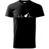 EKG akustická gitara - Klasické pánske tričko vyššej gramáže - 2XL ( Čierna ) EKG akustická gitara - Klasické pánske tričko vyššej gramáže - 2XL ( Čierna )