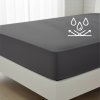 Matracový chránič, Nepriepustné bavlnené JERSEY prestieradlo č.52, tmavosivé 160 x 200 cm Matracový chránič, Nepriepustné bavlnené JERSEY prestieradlo č.52, tmavosivé 160 x 200 cm