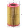 Vzduchový filter MANN-FILTER C 1596 Vzduchový filter MANN-FILTER C 1596