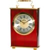 Stolové hodiny MPM, 2839.55, silver - gaštan, 18cm Stolové hodiny MPM, 2839.55, silver - gaštan, 18cm