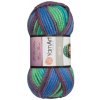 Pletacia vlna YarnArt INCA 658 hnedá modrá zelená Pletacia vlna YarnArt INCA 658 hnedá modrá zelená