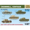 Papierový model - SET H0 - 5x - 3x Cromwell a 2x Centaur Papierový model - SET H0 - 5x - 3x Cromwell a 2x Centaur