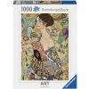 Puzzle Ravensburger 1000 dielikov Art Collection: G.Klimt - Dáma s vejárom Puzzle Ravensburger 1000 dielikov Art Collection: G.Klimt - Dáma s vejárom
