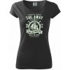 Sail Away - Dámske tričko Pure - XS ( Čierna ) Sail Away - Dámske tričko Pure - XS ( Čierna )