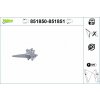Mechanizmus zdvíhania okna VALEO 851851