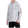 Alpha Industries mikina pánska PATCH HOODY LF pastel grey