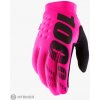 100% Brisker dámske rukavice, neon pink/black M