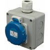 Zásuvka VZGN 16, 230V/16A (domová), prisadená, IP65 Zásuvka VZGN 16, 230V/16A (domová), prisadená, IP65