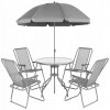 Zostava záhradného nábytku plast Saska garden sivá, 6-dielna Zostava záhradného nábytku plast Saska garden sivá, 6-dielna