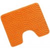 Bellatex Bany předložka s výkrojem Bludiště oranžová 60x50 cm Bellatex Bany předložka s výkrojem Bludiště oranžová 60x50 cm