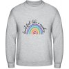 AWDis Mikina - Dúha s nápisom - Beautiful like a rainbow - Šedivá sivá - XXL - Pánske AWDis Mikina - Dúha s nápisom - Beautiful like a rainbow - Šedivá sivá - XXL - Pánske