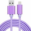 AppleKing opletený dátový a nabíjací kábel USB-A 2.0 / Lightning pre iPhone / iPad / iPod / AirPods - 2 m - purpurový - možnosť vrátiť tovar ZADARMO do 30tich dní AppleKing opletený dátový a nabíjací kábel USB-A 2.0 / Lightning pre iPhone / iPad / iPod / AirPods - 2 m - purpurový - možnosť vrátiť tovar ZADARMO do 30tich dní
