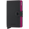 Secrid Miniwallet Matte Black & Fuchsia Secrid Miniwallet Matte Black & Fuchsia