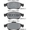 Sada brzdových platničiek kotúčovej brzdy TEXTAR 2491401 Sada brzdových platničiek kotúčovej brzdy TEXTAR 2491401