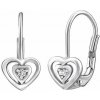 Silvego Strieborné náušnice srdiečka Samara s prírodným čírym topazom SILVEGOB70536SCT Silvego Strieborné náušnice srdiečka Samara s prírodným čírym topazom SILVEGOB70536SCT