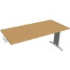 Rokovací stôl Flex, 160x75,5x80 cm, buk/kov Hobis Rokovací stôl Flex, 160x75,5x80 cm, buk/kov Hobis