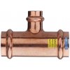 Medený T kus redukovaný 22x28x22mm lisovací (FRABOPRESS T-kus FFF) Medený T kus redukovaný 22x28x22mm lisovací (FRABOPRESS T-kus FFF)