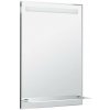 AQUALINE - Zrkadlo s LED osvetlením a policou 60x80cm, gombíkový vypínač ATH53 AQUALINE - Zrkadlo s LED osvetlením a policou 60x80cm, gombíkový vypínač ATH53