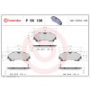 Sada brzdových platničiek kotúčovej brzdy BREMBO P 56 106
