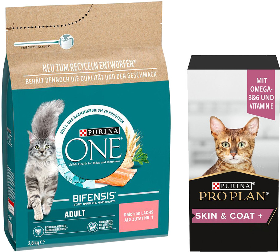 Purina ONE Adult losos a celozrnné obilniny 2,8 kg