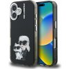 Zadný kryt Karl Lagerfeld IML Aquarelle Karl a Choupette pre iPhone 16 Black Zadný kryt Karl Lagerfeld IML Aquarelle Karl a Choupette pre iPhone 16 Black