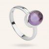 SilveAmo Strieborný prsteň s ametistom Poise K1A5014