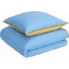 Posteľná bielizeň Aki s obliečkou na vankúš 80 x 80 cm 140 x 200 cm svetlomodrá-žltá Posteľná bielizeň Aki s obliečkou na vankúš 80 x 80 cm 140 x 200 cm svetlomodrá-žltá