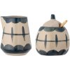 Cukornička a džbán na mlieko Bloomingville Allium 2-pak 82057649 modrá ONE SIZE Cukornička a džbán na mlieko Bloomingville Allium 2-pak 82057649 modrá ONE SIZE