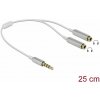 Delock 65355 Redukcia 3.5 Jack-2 x 3.5 Jack 25 cm biely Delock 65355 Redukcia 3.5 Jack-2 x 3.5 Jack 25 cm biely