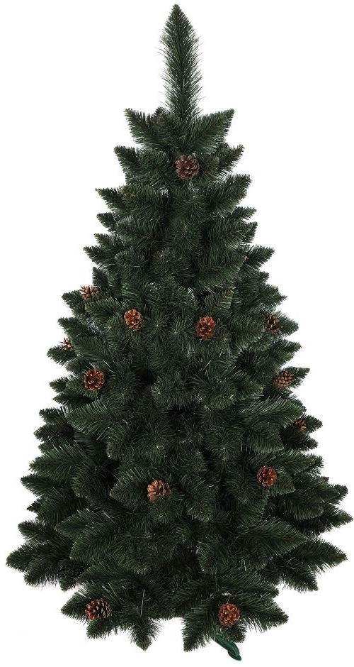 domtextilu.sk Luxusný vianočný stromček borovica so šiškami 150 cm 71019