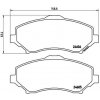 Sada brzdových platničiek kotúčovej brzdy BREMBO P 11 022