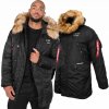 Alpha Industries bunda parka N3B Airborne 188141.03 pánska zimná čierna