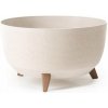 LAMELA ROMA ECO WOOD 47 cm, biela, misa na nožičkách