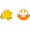 Small foot Kastaněty mořští živočichové oranžová rybička