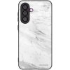 Picasee silikónový čierny obal pre Samsung Galaxy A36 5G - White marble Picasee silikónový čierny obal pre Samsung Galaxy A36 5G - White marble