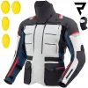 TEXTILNÁ BUNDA REBELHORN CUBBY V MODRO/SIVO/ČERVENÁ 5XL TEXTILNÁ BUNDA REBELHORN CUBBY V MODRO/SIVO/ČERVENÁ 5XL