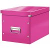 LEITZ Štvorcová krabica Click&Store, veľkosť L (A4), ružová LEITZ Štvorcová krabica Click&Store, veľkosť L (A4), ružová