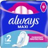 Always Classic Maxi Hygienické vložky 9 menštruačných vložiek Always Classic Maxi Hygienické vložky 9 menštruačných vložiek