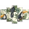 Sablio Obraz - 5-dílný Tukan - 125x90 cm Sablio Obraz - 5-dílný Tukan - 125x90 cm