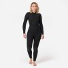 DECATHLON Dámska kombinéza na surf 100 neoprén 4/3 mm zips na chrbte čierna S DECATHLON Dámska kombinéza na surf 100 neoprén 4/3 mm zips na chrbte čierna S