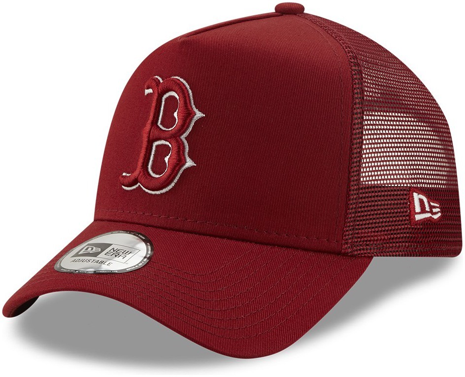 New Era 9FORTY AFRAME TRUCKER MLB LEAGUE ESSENTIAL BOSTON RED SOX červená 60284917