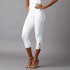 3/4 legíny s macramé a pružným pásom biela 036 Blancheporte 3/4 legíny s macramé a pružným pásom biela 036 Blancheporte