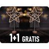 Solight LED vianočná hviezda Lapač snov biela 49 cm 45x LED 2x AAA